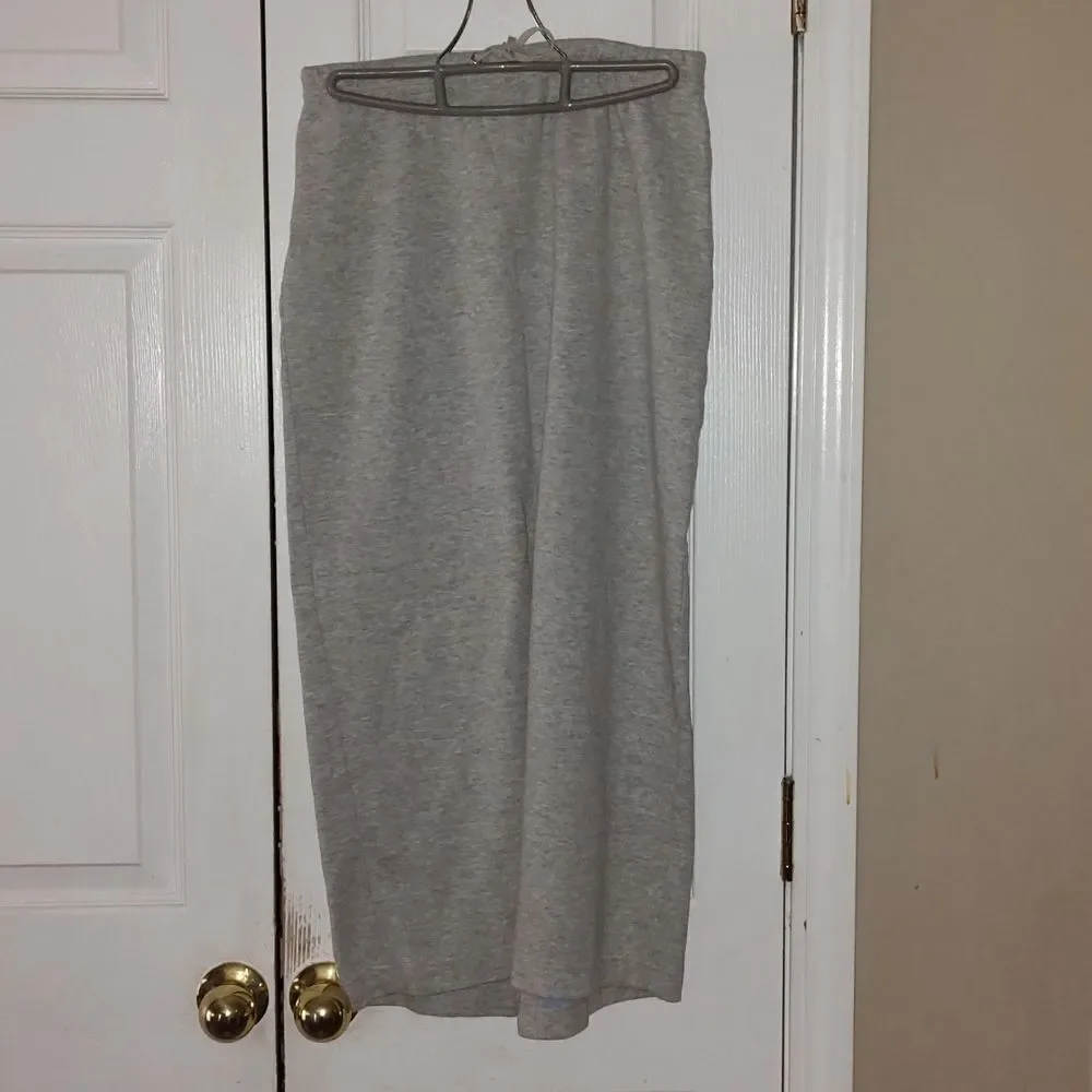 Ann Taylor Loft  gray jersey knit style  beachy skirt  Sz S